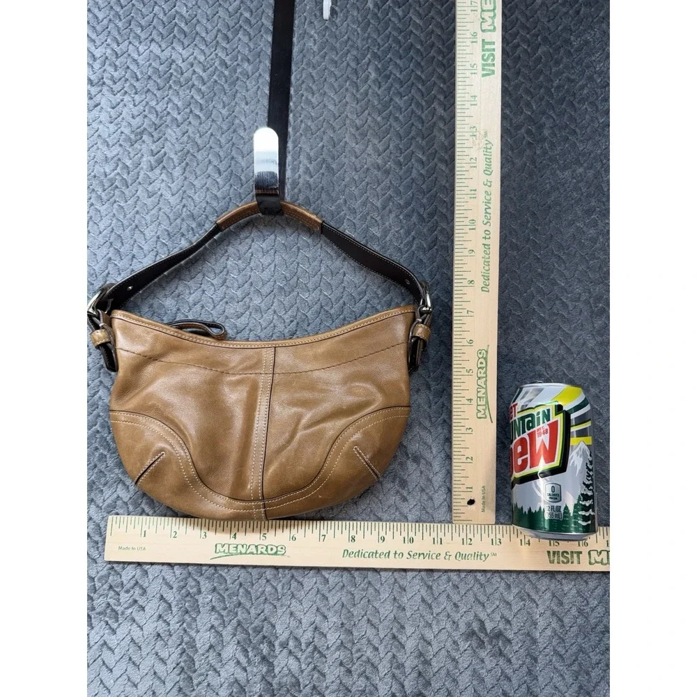 Coach Y2K Soho Hobo Shoulder Bag 9541 Tan Brown Leather Purse Hangtag Vintage